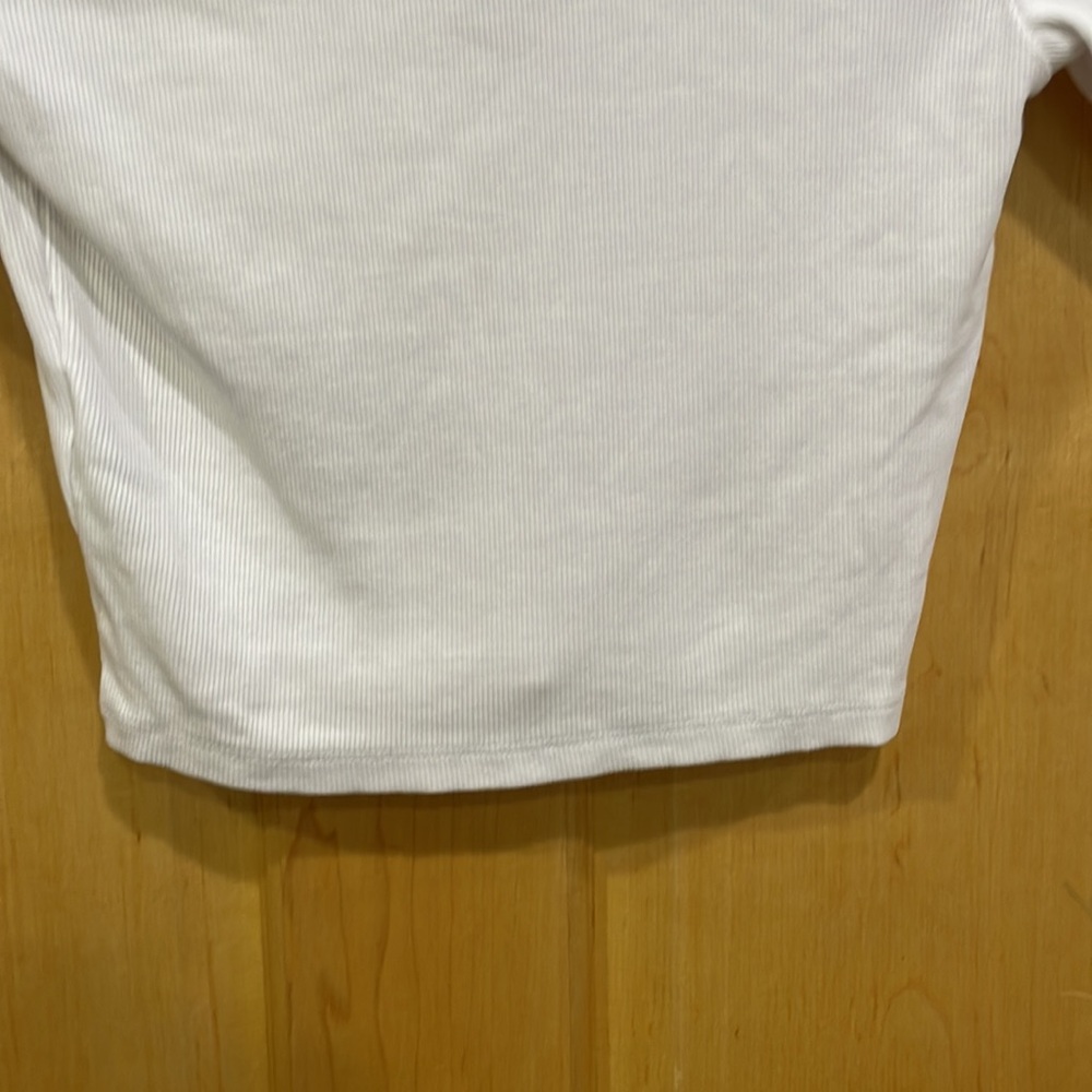 Zara collared white v neck crop top size S - Picture 8 of 8
